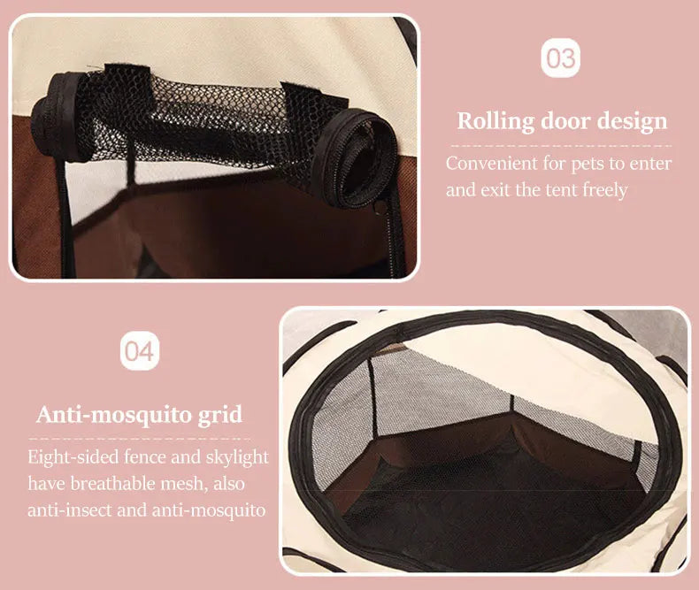 Lightweight Portable Folding Pet Tent Birthing Room Dog House Kennel Houses and Rooms Cats High Quality Durable Pet Playpen Cat