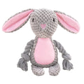 Dog Toys, Dog Squeaker Toys with Crinkle Paper, Stuffed Animal Dog Plush Chewing Toy, Cotton Rope Interactive Toys for Puppy
