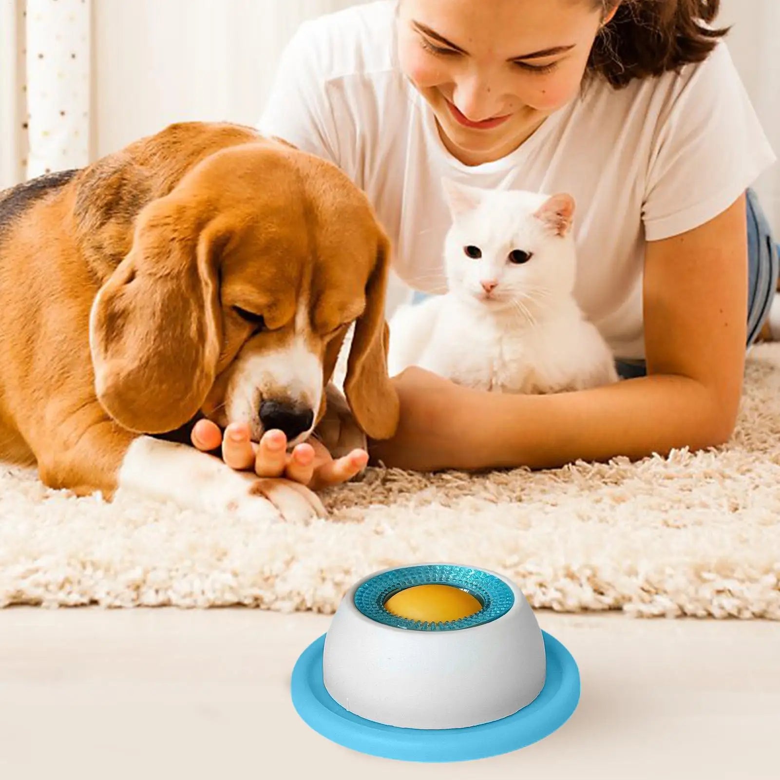 Lick Toys For Dogs Interactive Dog Toys Slow Feeder Food Dispenser For Puppy Training Enrichment Cat Feeding Crate Accessory