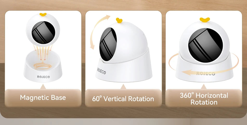 ROJECO Automatic Cat Laser Toy Interactive 360° Adjustable Electric Cat Toy For Kitty Dog Indoor Smart Teasing Laser Cat Toys
