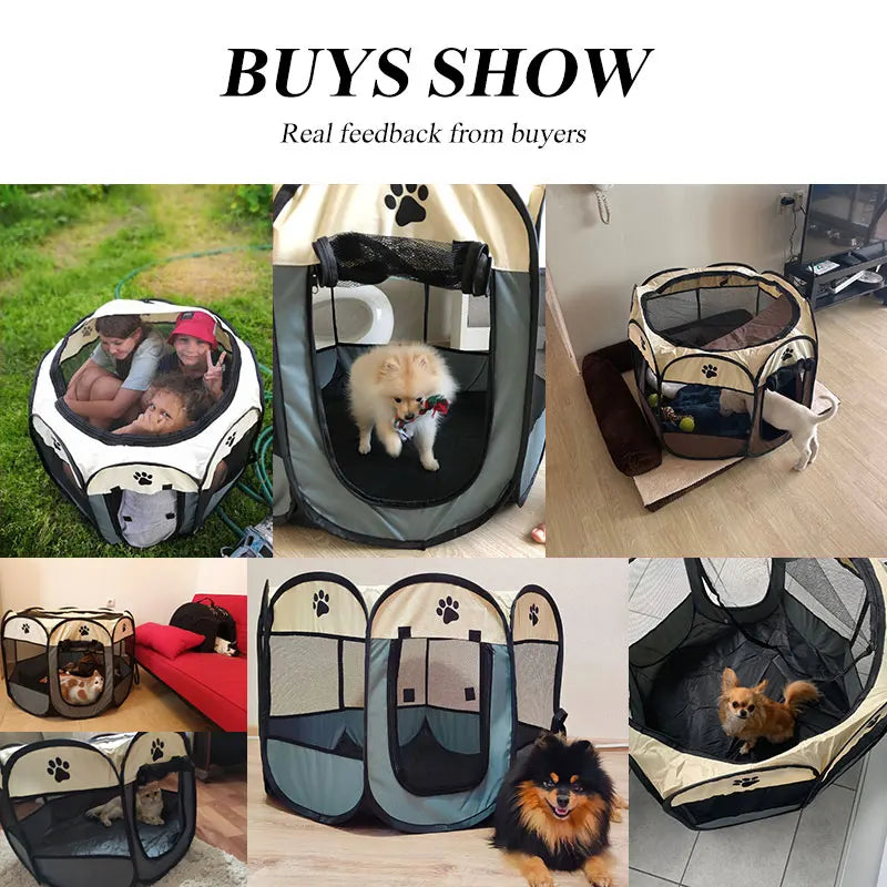 Lightweight Portable Folding Pet Tent Birthing Room Dog House Kennel Houses and Rooms Cats High Quality Durable Pet Playpen Cat