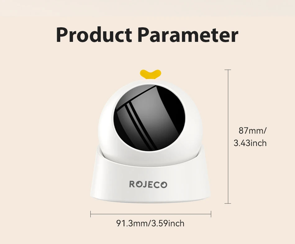 ROJECO Automatic Cat Laser Toy Interactive 360° Adjustable Electric Cat Toy For Kitty Dog Indoor Smart Teasing Laser Cat Toys