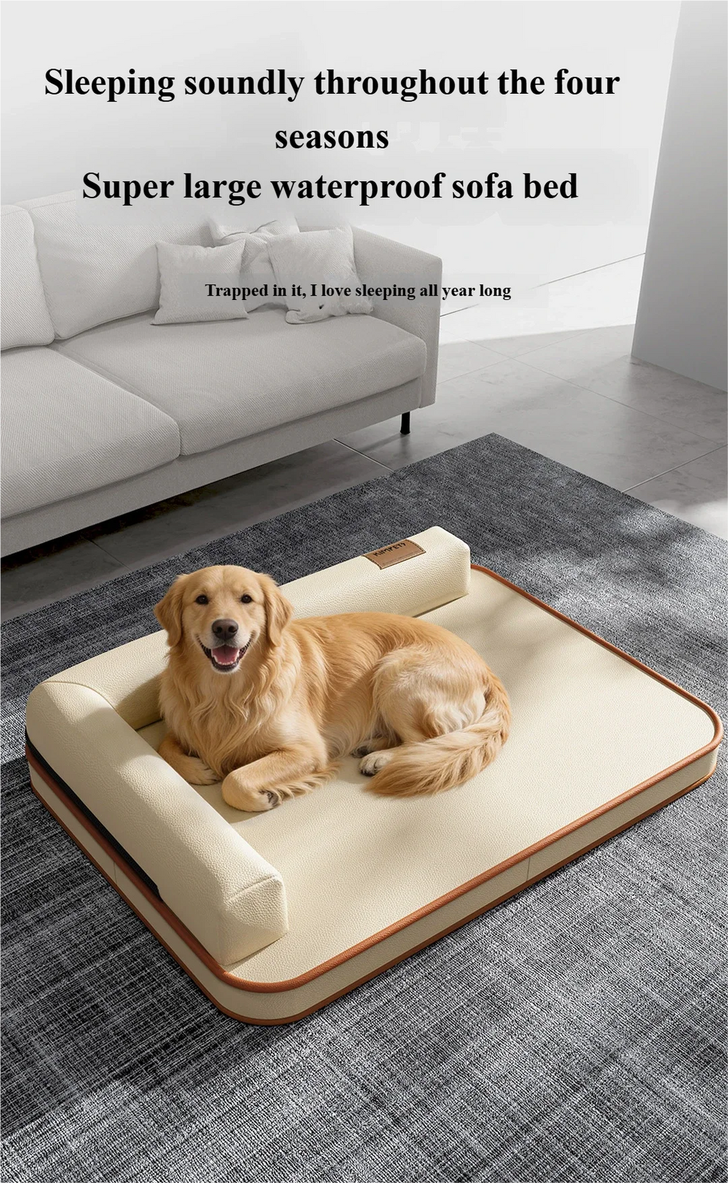 Dog Mat Dog Bed All Seasons Suitable Waterproof Tear Resistant Removable Washable For Medium Large Dogs Anti Slip Bottom Design