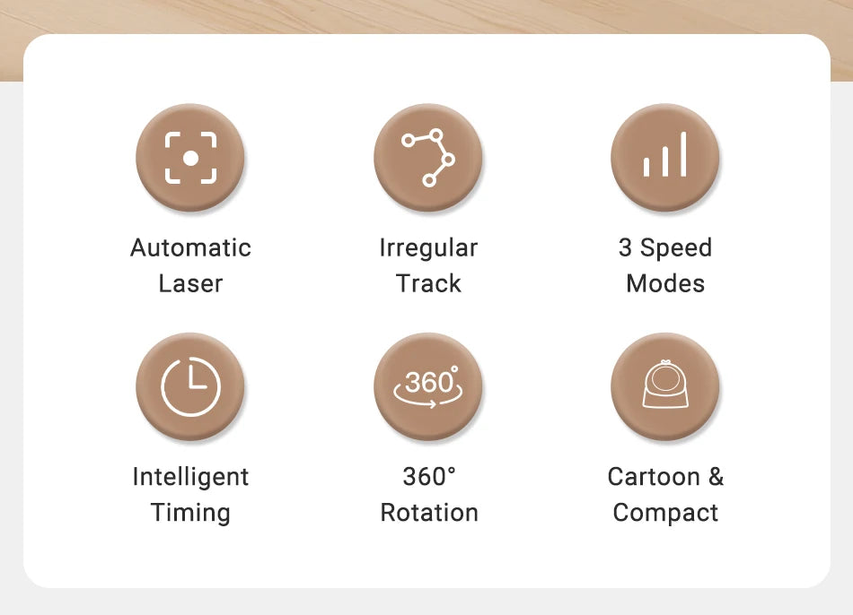 ROJECO Automatic Cat Laser Toy Interactive 360° Adjustable Electric Cat Toy For Kitty Dog Indoor Smart Teasing Laser Cat Toys