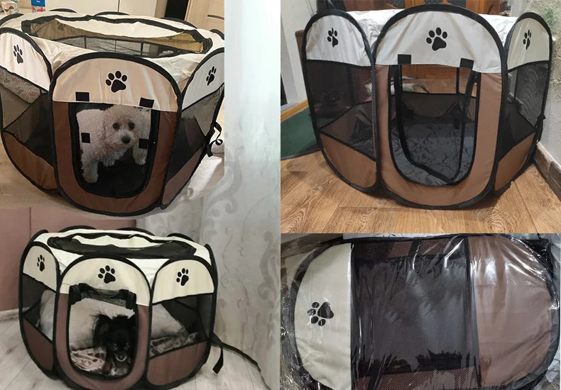 Lightweight Portable Folding Pet Tent Birthing Room Dog House Kennel Houses and Rooms Cats High Quality Durable Pet Playpen Cat