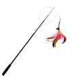 Extended telescopic cat stick 1.8m extra long fishing rod resistant to scratching feather cat toys to relieve boredom